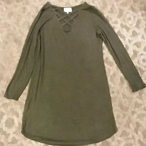 Olive Green shirt/dress